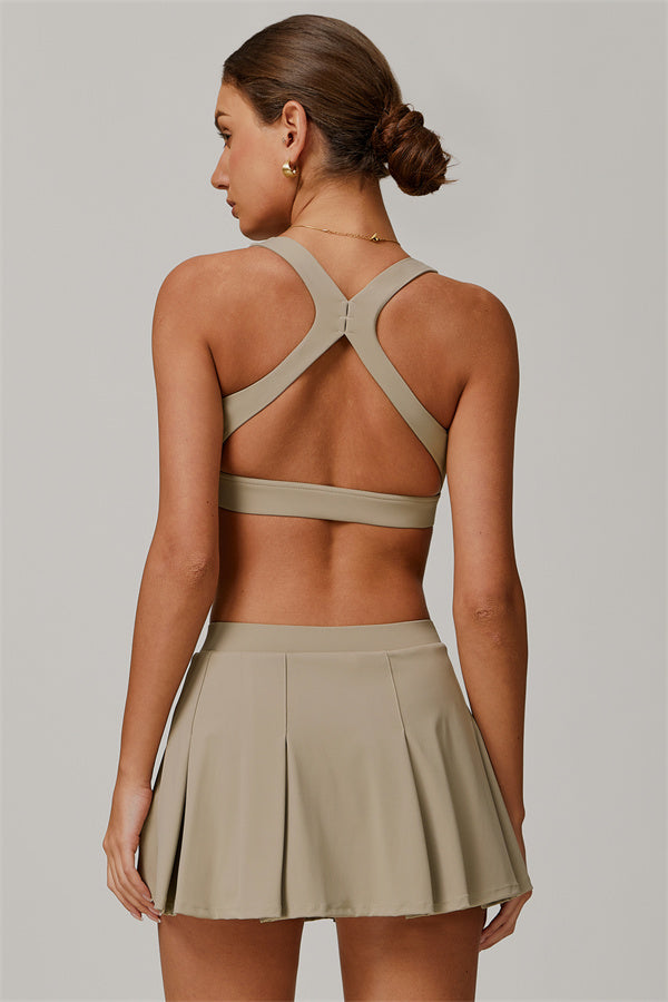 The Lumina Sports Bra Tennis Skirt 2-Piece Set