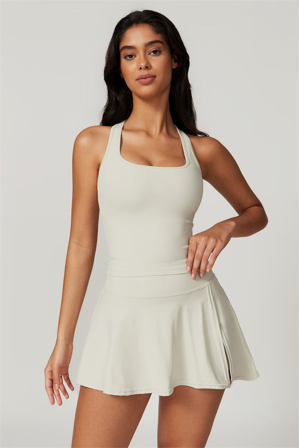 The Dynamic Crop Top Tennis Skirt 2-Piece Set