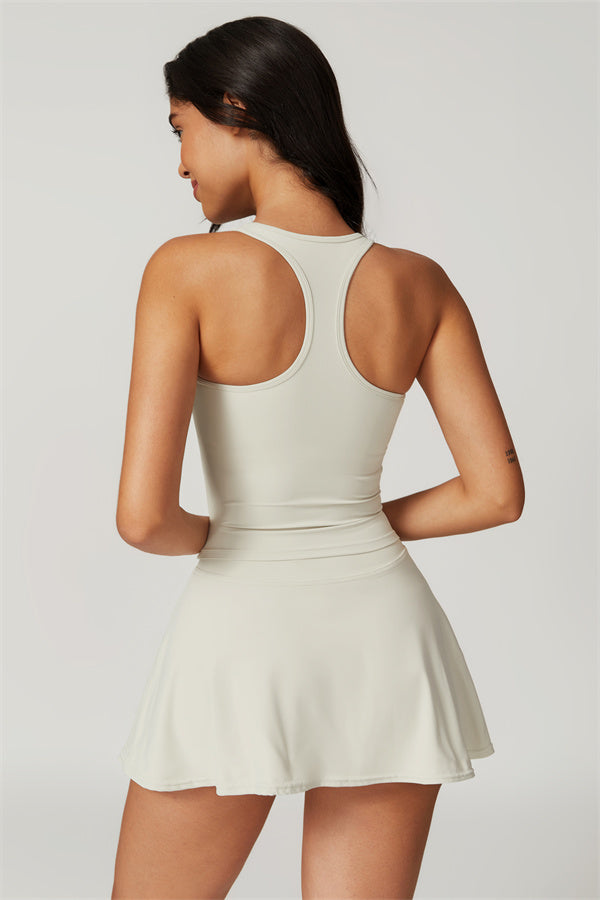 The Dynamic Crop Top Tennis Skirt 2-Piece Set