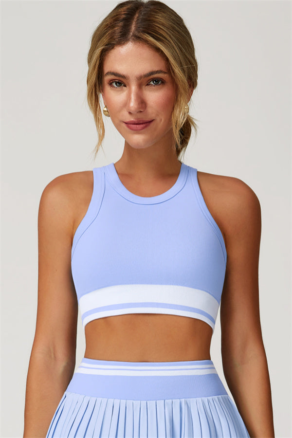 The Elan Crop Top Tennis Skirt 2-Piece Set