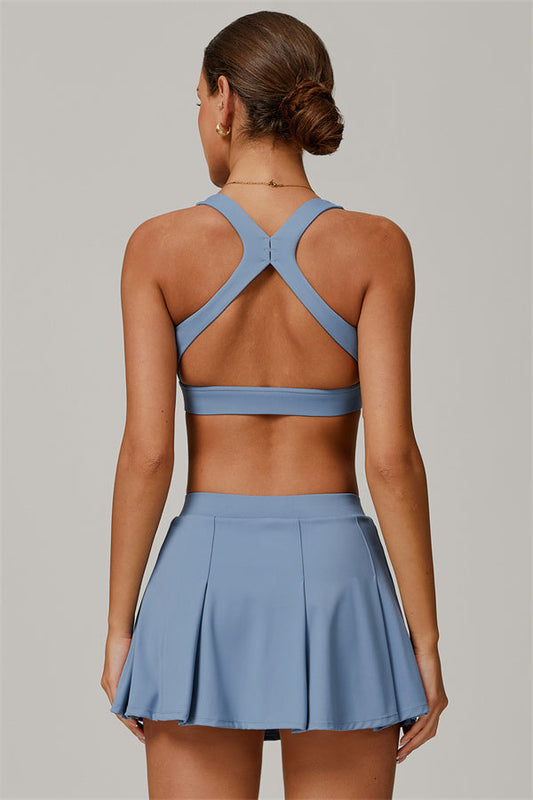 The Lumina Sports Bra Tennis Skirt 2-Piece Set