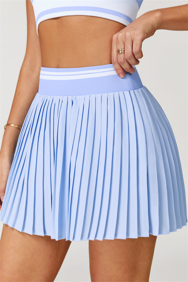 The Elan Crop Top Tennis Skirt 2-Piece Set