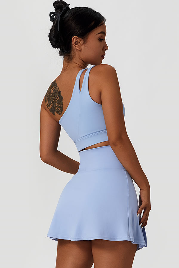 The Fit Flex Sports Bra Tennis Skirt 2-Piece Set