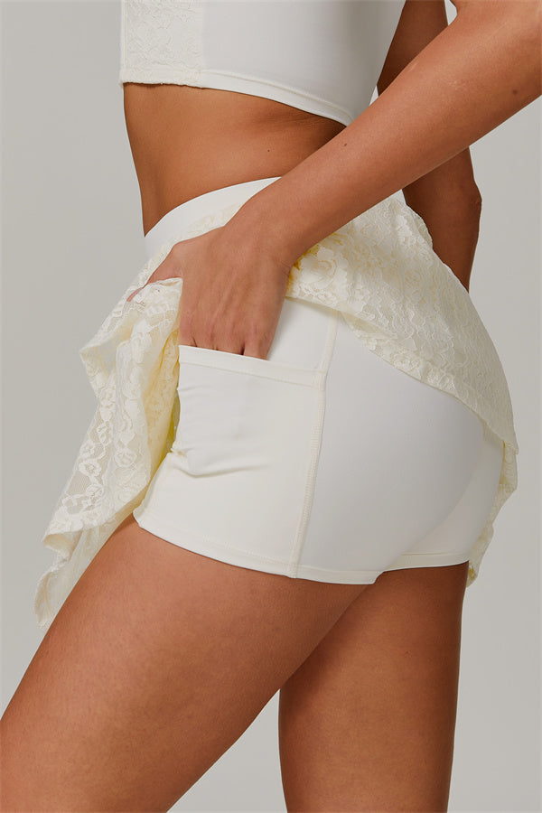 The Wonder Crop Top Tennis Skirt 2-Piece Set