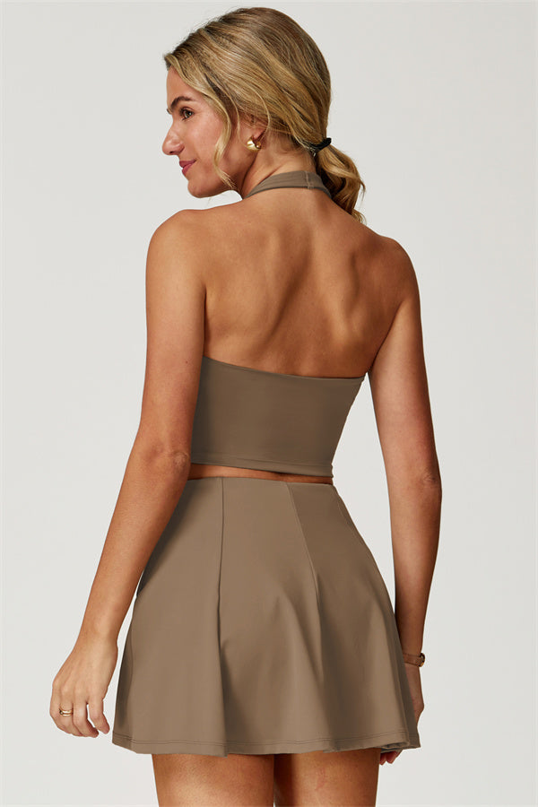 The Boost Halter Crop Top