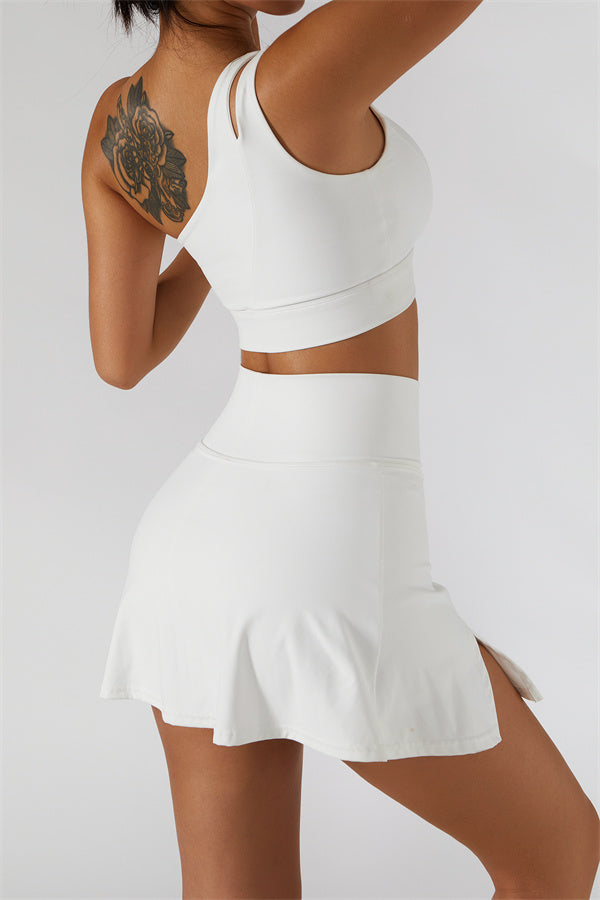 The Fit Flex Sports Bra Tennis Skirt 2-Piece Set