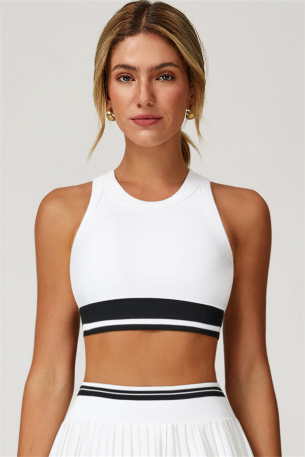 The Elan Crop Top Tennis Skirt 2-Piece Set