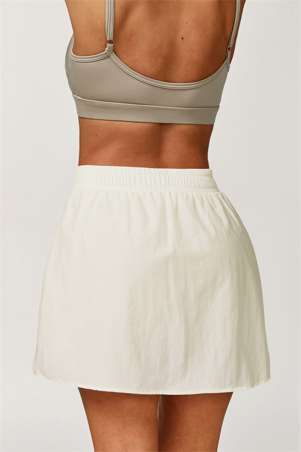 The Zeal Airy Zip Hoodie Tennis Skirt 2-Piece Set