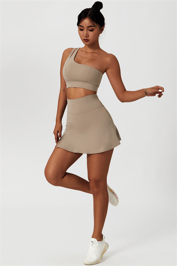 The Fit Flex Sports Bra Tennis Skirt 2-Piece Set