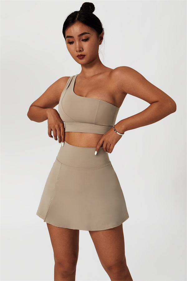 The Fit Flex Sports Bra Tennis Skirt 2-Piece Set