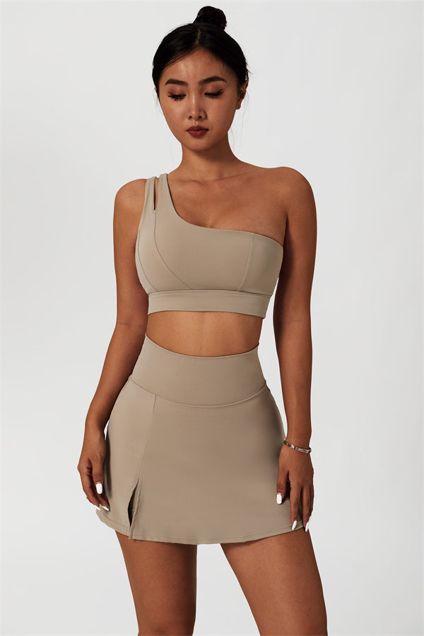 The Fit Flex Sports Bra Tennis Skirt 2-Piece Set