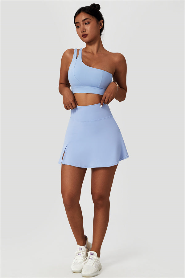 The Fit Flex Sports Bra Tennis Skirt 2-Piece Set