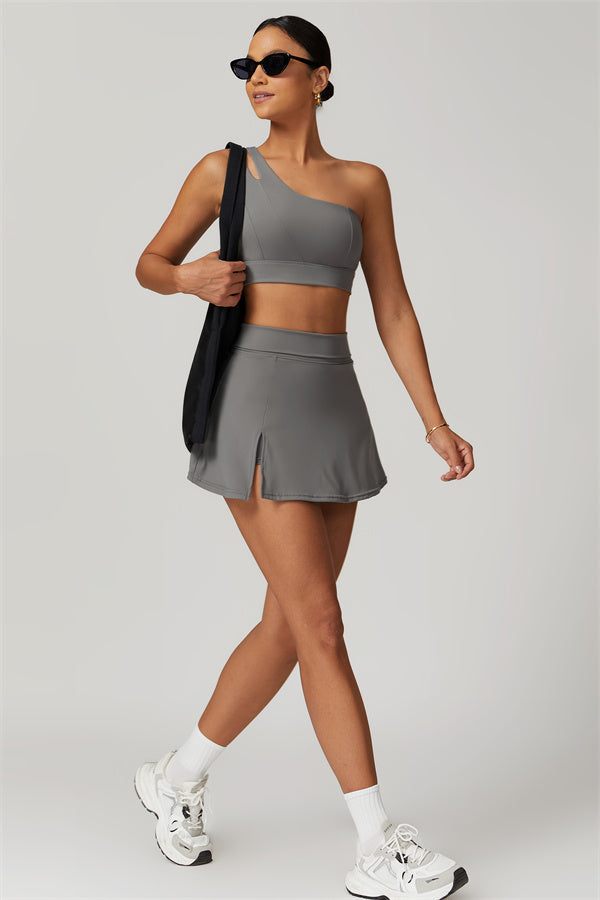 The Fit Flex Sports Bra Tennis Skirt 2-Piece Set