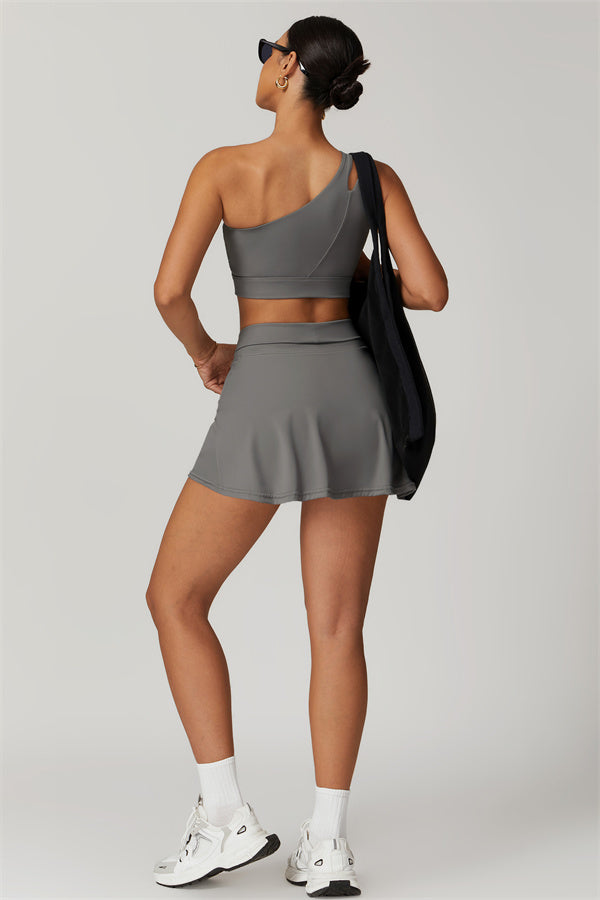 The Fit Flex Sports Bra Tennis Skirt 2-Piece Set