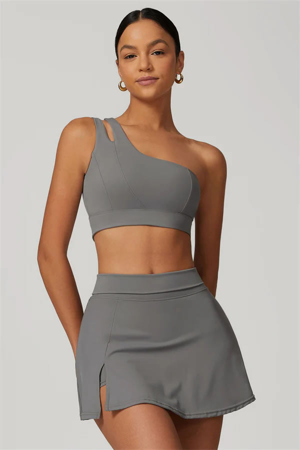 The Fit Flex Sports Bra Tennis Skirt 2-Piece Set