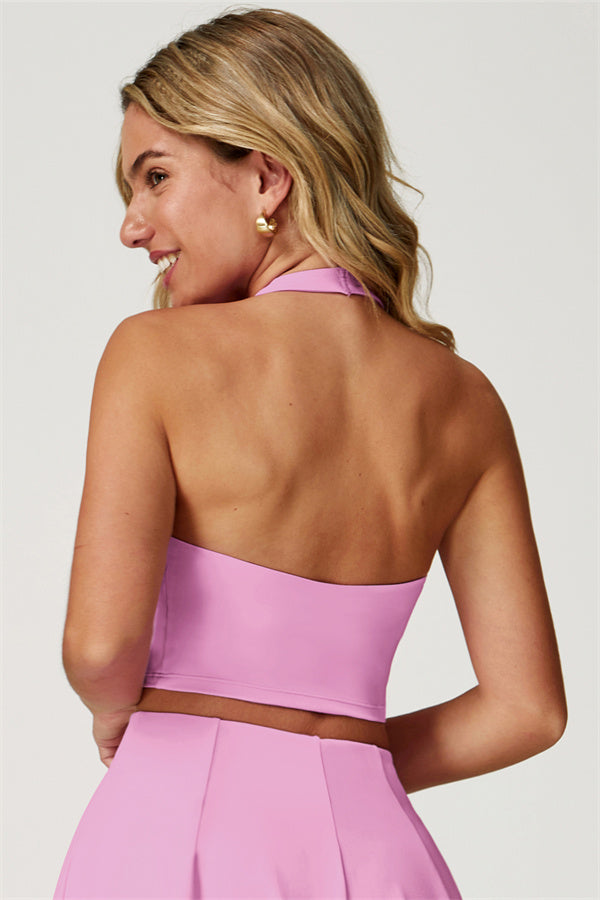 The Boost Halter Crop Top