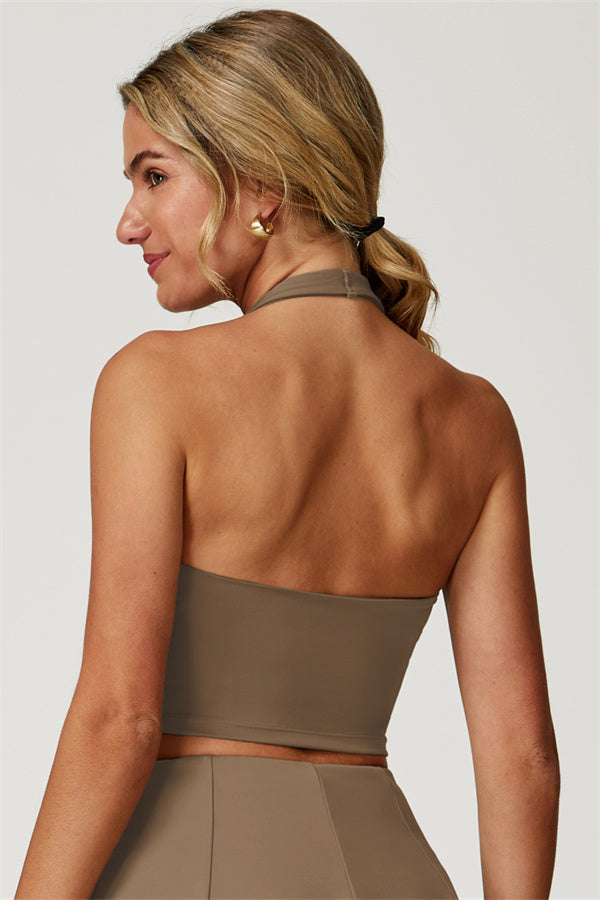 The Boost Halter Crop Top