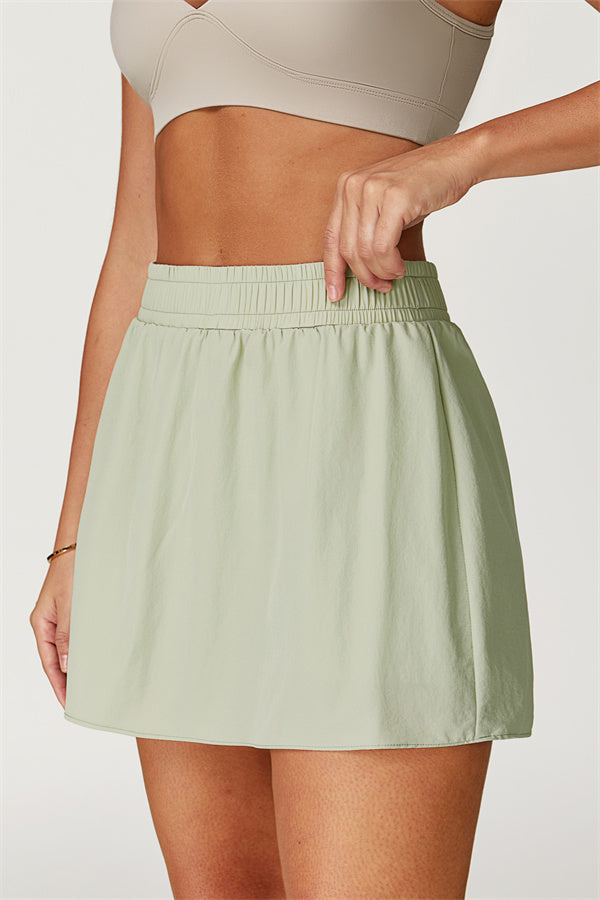 The Zeal Airy Zip Hoodie Tennis Skirt 2-Piece Set