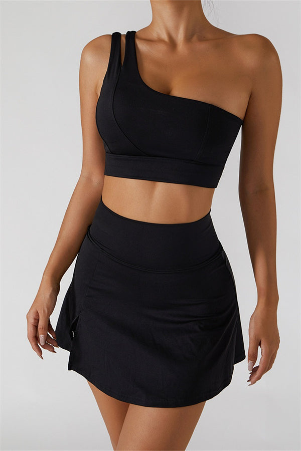 The Fit Flex Sports Bra Tennis Skirt 2-Piece Set