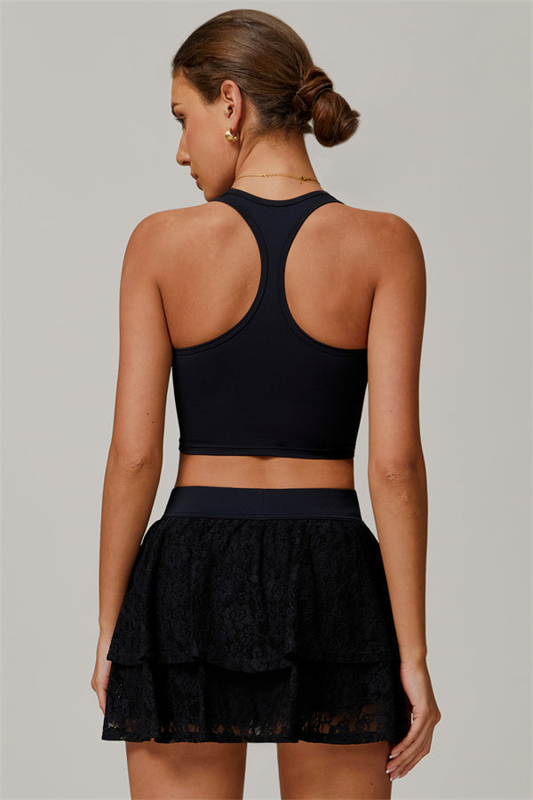 The Wonder Crop Top Tennis Skirt 2-Piece Set