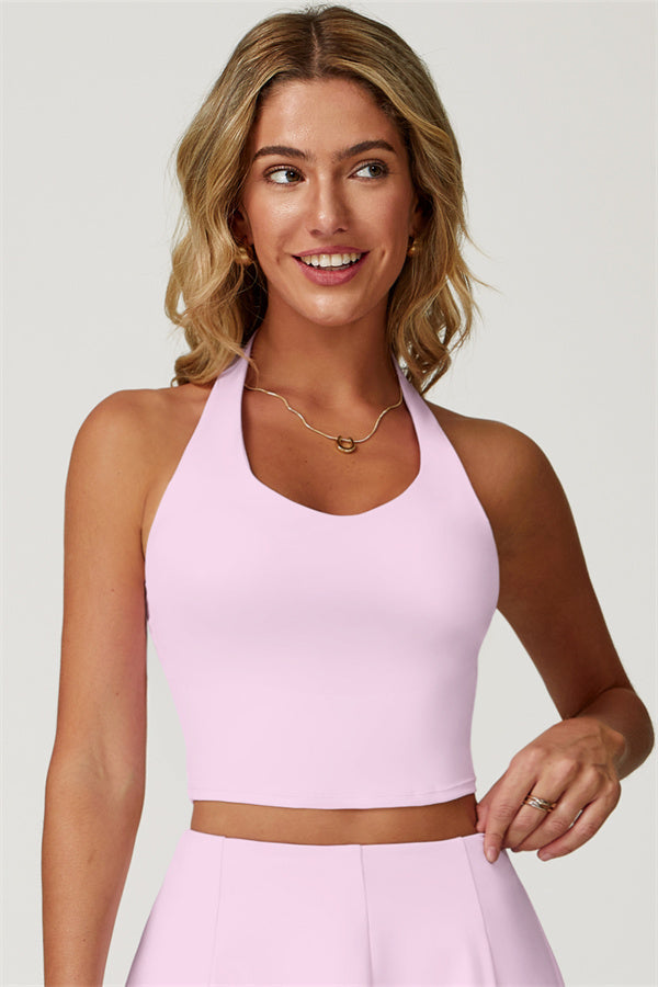 The Boost Halter Crop Top